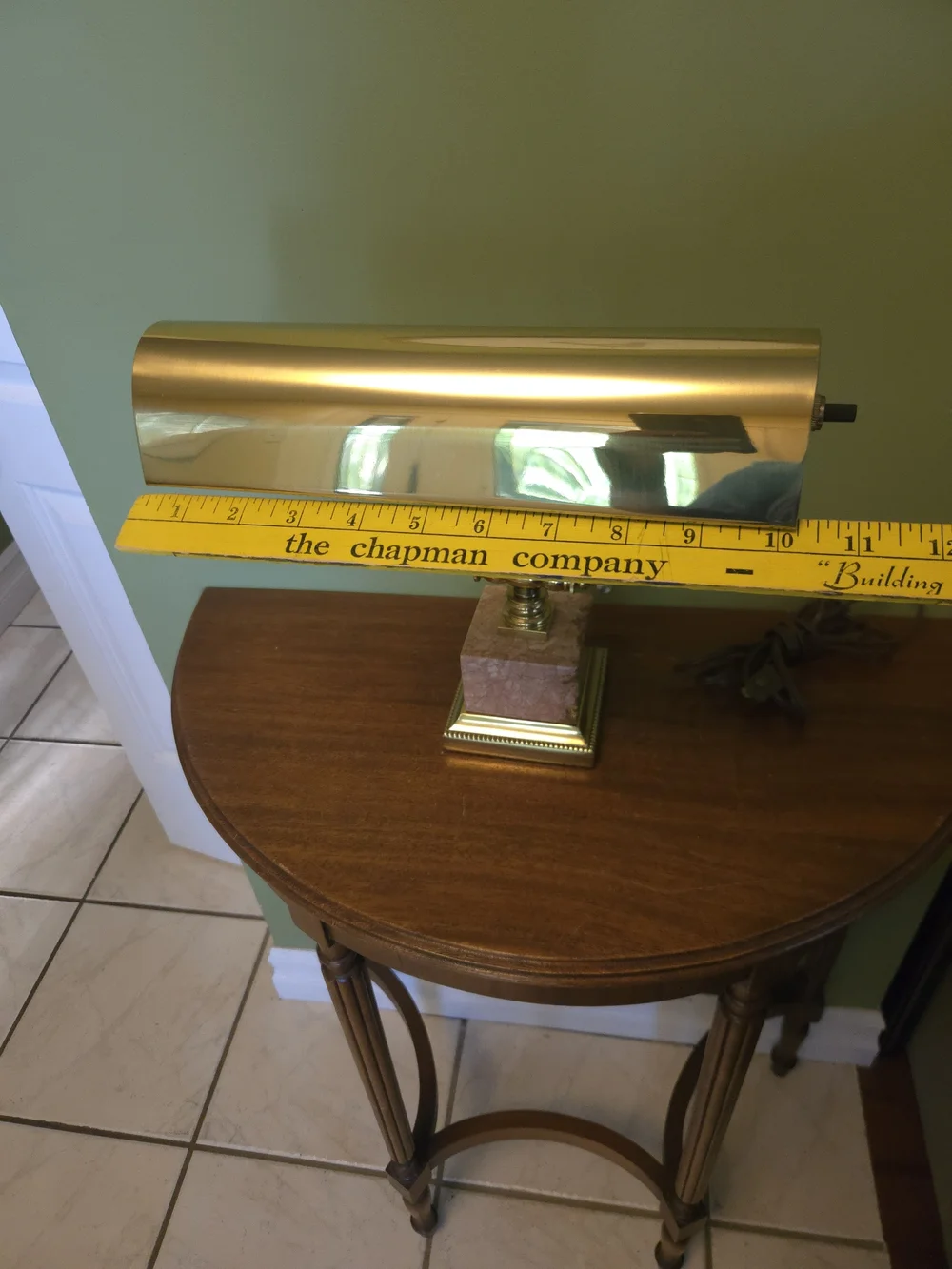 Vintage House of Troy Brass Piano Desk Lamp Marble Base Adjustable Light P10-101